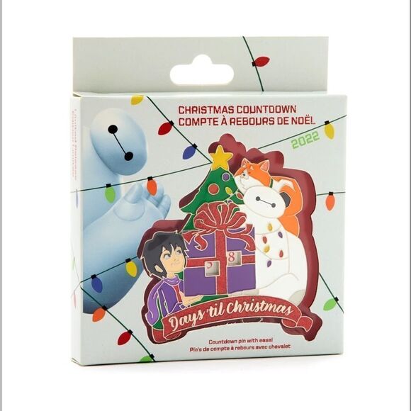 NWT Disney Store Big Hero 6 Christmas Countdown Limited Release Pin - Picture 1 of 4